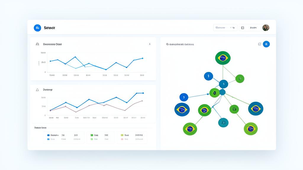 EconomiaBr app preview showing economic charts and indicator tree