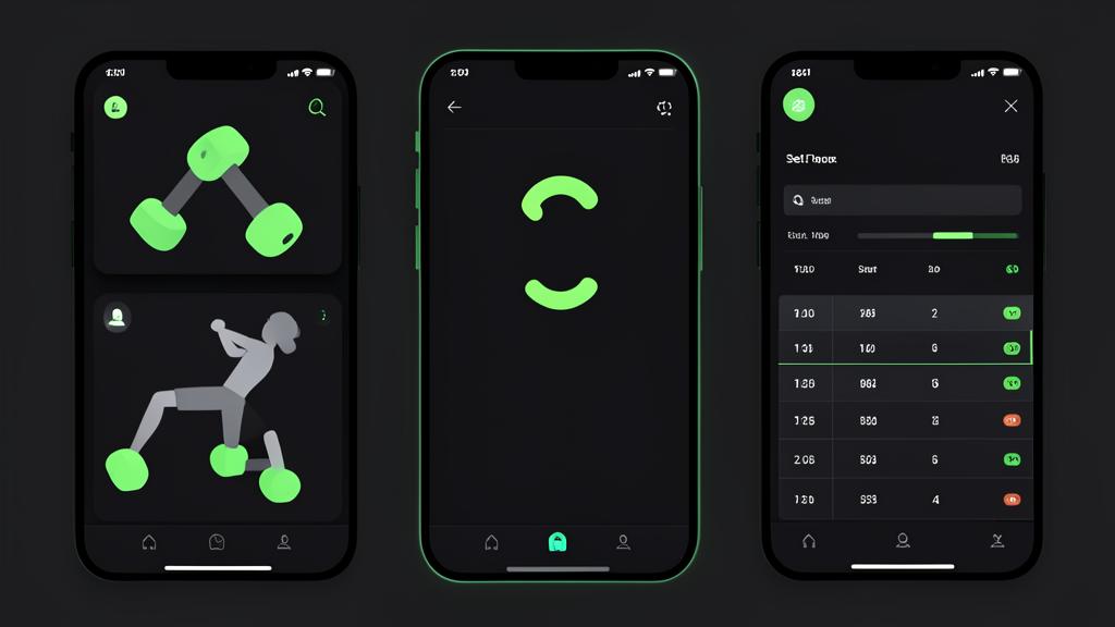 Kinetic app preview showing a workout logging interface